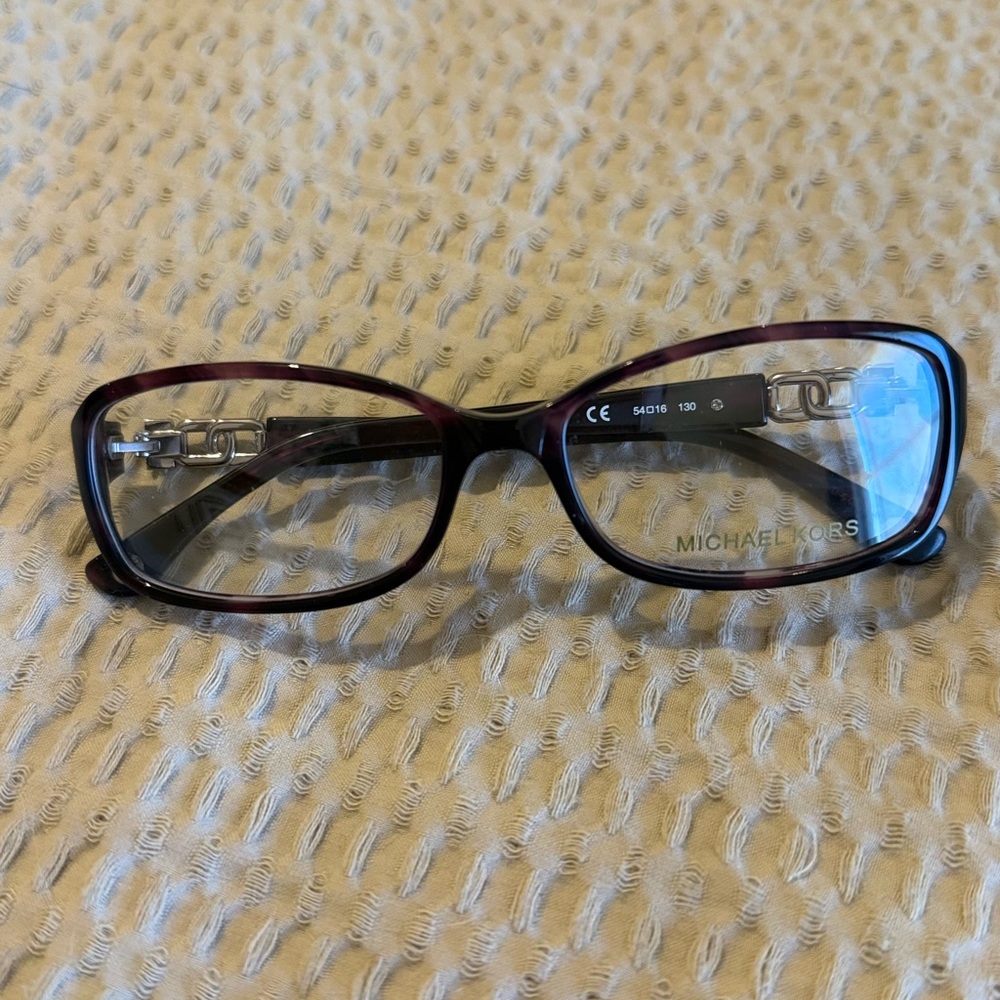 Michael Kors Black Rectangular Glasses